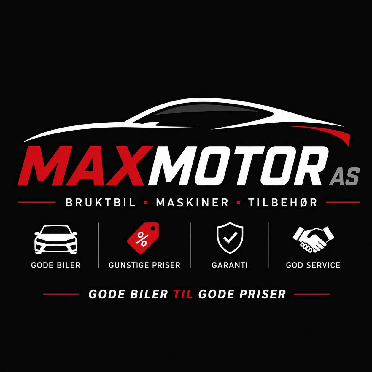 MaxMotor AS logo – Gode biler til gode priser